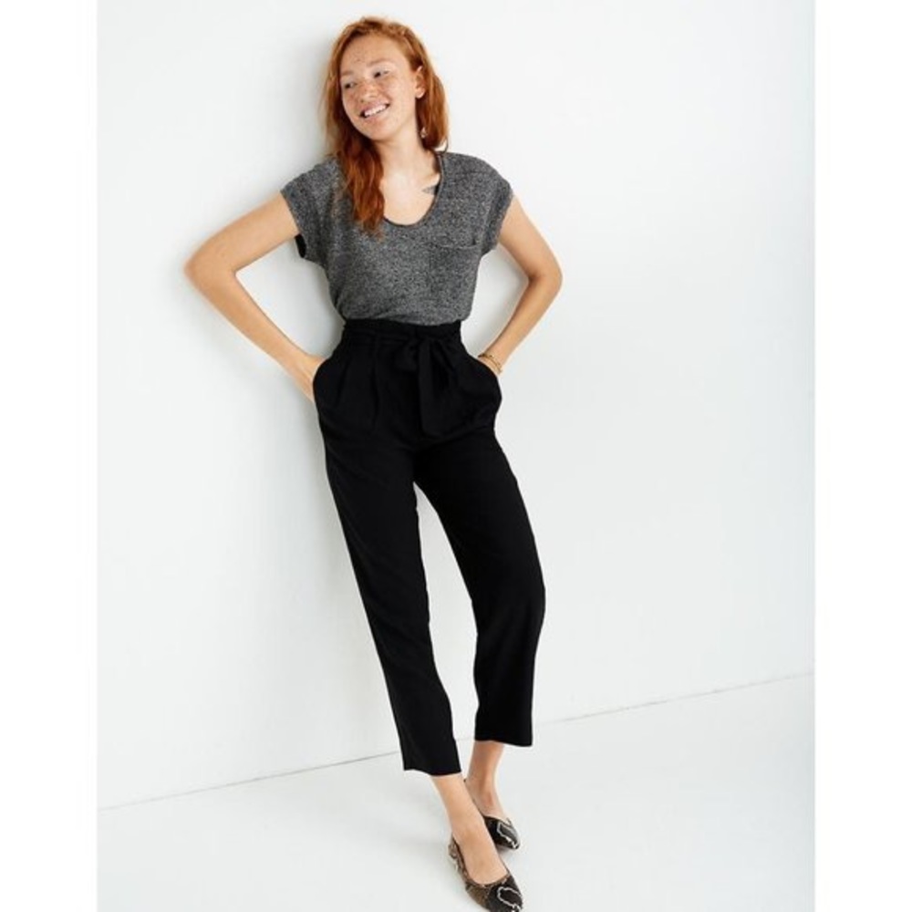 MADEWELL Drapey Paperbag Pant
